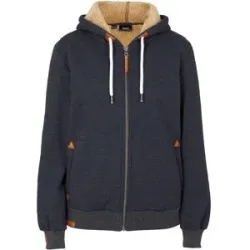 bonprix Kapuzen-Sweatjacke mit Teddyfuttergrau 36Damen