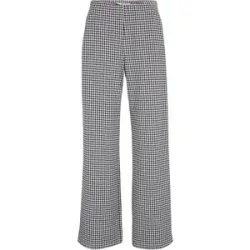 bonprix Stretch-Hose mit Hahnentrittmuster, Wide legschwarz 48Damen