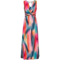 bonprix Maxikleid mit Knotendetailpink 48Damen
