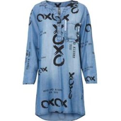 bonprix Midikleid für Frühjahr und Sommer, Jeanskleid, aus Lyocell (TENCEL™)
