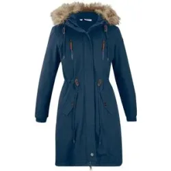 bonprix Parka mit Kapuze Regular Fit, mit Kapuze mit Fellimitat, mit Stehkragen