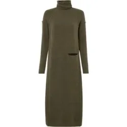 bonprix Strickkleid mit Rollkragengrün 48Damen