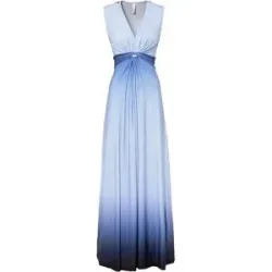 bonprix Jerseykleid mit Drapierungblau 48Damen