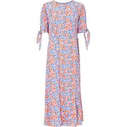 bonprix Midikleid aus reiner Viskoselila 38Damen