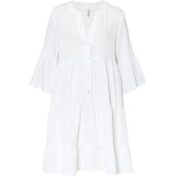 bonprix Tunika-Kleid aus reiner Baumwolleweiß 44Damen