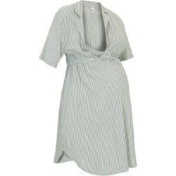 bonprix Umstands- und Stillblusenkleid aus fließender Viskoseweiß 38Damen