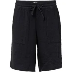 bonprix Schlupf-Bermuda aus Musselinschwarz 42Damen