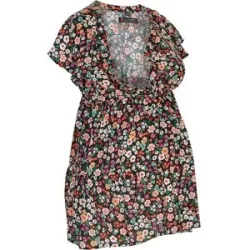 bonprix 2-in-1 Umstands- und Stillbluse aus fließender Viskoseschwarz 46Damen
