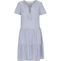 bonprix Sommer-Tunika-Kleid aus reiner Baumwolleblau 44Damen
