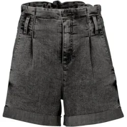 bonprix Paperbag Jeans-Shortsschwarz 38Damen