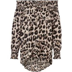 bonprix Longbluse Oversize-Passform, Vokuhila-Schnitt, mit Rüschen, aus Polyester