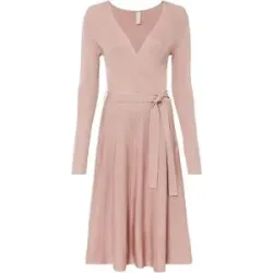 bonprix Strickkleid aus Viskose und Polyamid, ausgestellte Passform, eleganter Stil