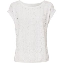 bonprix Shirt mit Lochstickereiweiß 40Damen