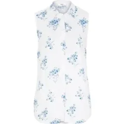 bonprix Viskose-Bluse, ärmellosweiß 44Damen