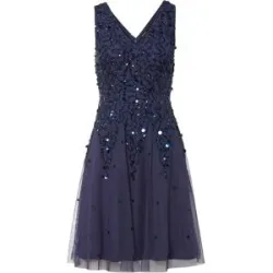 bonprix Mini-Paillettenkleidblau 34Damen