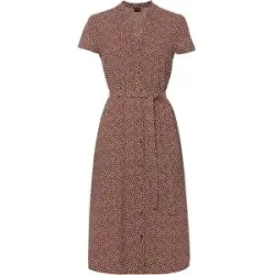 bonprix Blusenkleid mit Pünktchenbraun 42Damen