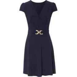 bonprix Jerseykleid mit dekorativer Schließeblau 52Damen
