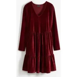 bonprix Minikleid aus Jersey Cordrot 40Damen