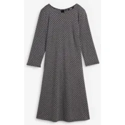 bonprix Midikleid aus Polyester, Viskose und Elasthan, ausgestellte Passform