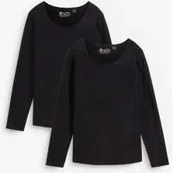 bonprix Langarmshirt (2er Pack)schwarz 48Damen