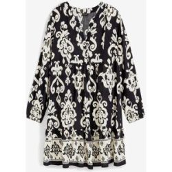bonprix bedrucktes Tunika-Kleidschwarz 52Damen