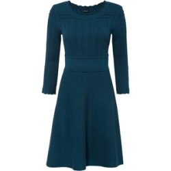 bonprix Strickkleid mit Ajourmusterpetrol 40Damen