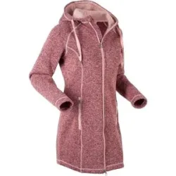 bonprix Strickfleecejacke mit Kapuze mit Kapuze mit Kordelzug, Reissverschlusstaschen