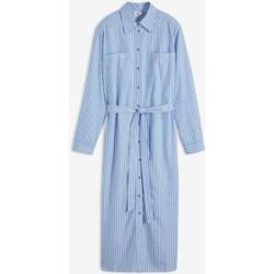 bonprix Gestreiftes Blusenkleid mit Bindebandblau 34Damen