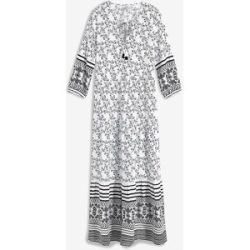 bonprix Maxikleid aus fließender Viskoseweiß 48Damen