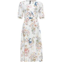 bonprix Midikleid aus fließender Viskoseweiß 46Damen