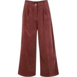 bonprix Weite Cord-Culotte aus Baumwoll-Stretchbraun 50Damen