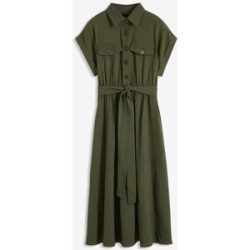 bonprix Midikleid aus reiner Baumwollegrün 38Damen