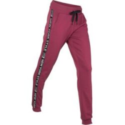 bonprix Sweathose mit Bündchen und Statement-Druckrot 56Damen
