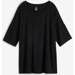 bonprix Oversize-Shirt oversize Passform, Halbarm-Design, aus Viskose und Elasthan