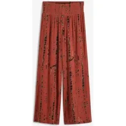 bonprix Palazzo-Hose aus fließender Viskoserot 48Damen