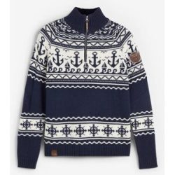 bonprix Maritimer Norweger-Pulloverblau 52Damen