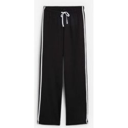 bonprix Sweathose aus Baumwolle, mit Kordelzug, Loose Fit, mit Seitenstreifen