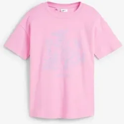 bonprix Oversized T-Shirt aus Bio-Baumwollerosa 40Damen