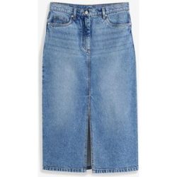 bonprix Jeansrock regular fit, mit Gehschlitz, 5-Pocket-Stil