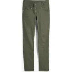 bonprix Stretch-Hose mit Crash-Effektgrün 40Damen