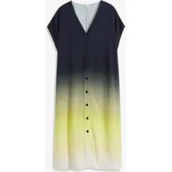 bonprix Kaftan-Kleid aus Viskoseschwarz 38Damen