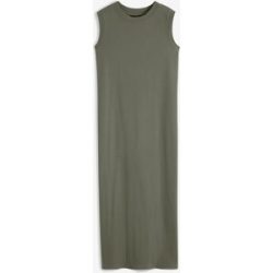 bonprix Jerseykleid aus Rippjersey, mit rundem geripptem Halsausschnitt, ohne Ärmel