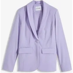 bonprix Jackenblazer eleganter Look, schmale Passform, aus Polyester und Elasthan