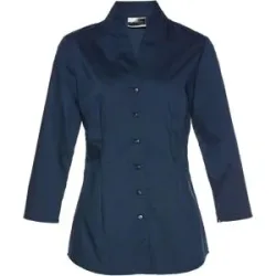 bonprix Bluse mit Stehkragenblau 46Damen