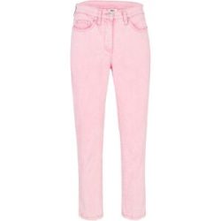 bonprix Verkürzte Twill-Hose im Used-Lookrosa 50Damen