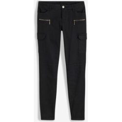 bonprix Cargohose aus elastischem Baumwoll-Mixschwarz 36Damen