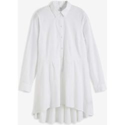 bonprix Longbluse mit Volantweiß 38Damen