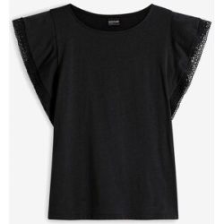 bonprix Shirt aus Baumwolleschwarz 52Damen