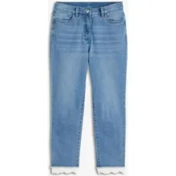 bonprix Stretch-Jeans mit Bordüreblau 46Damen