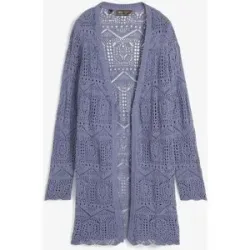 bonprix Ajour Longstrickjackeblau 44Damen